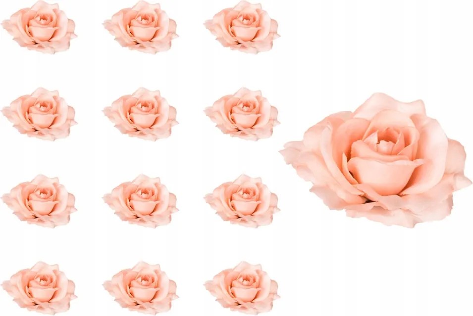 Rózsa fej Sonia krém bézs 12PCS művirág termék