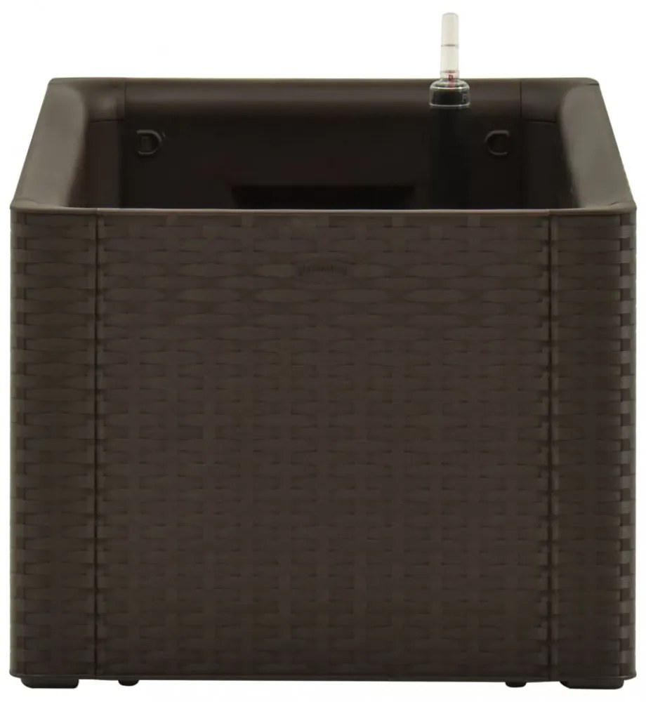 mokkaszínű kerti magaságyás öntözőrendszerrel 100 x 43 x 33 cm