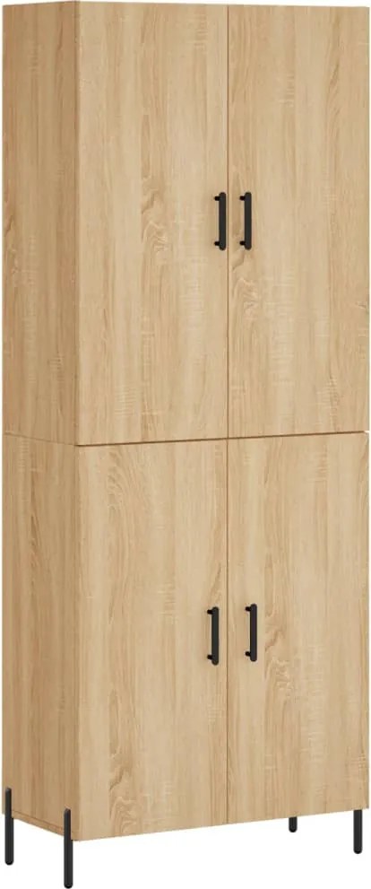 vidaXL sonoma tölgy szerelt fa magasszekrény 69,5 x 34 x 180 cm