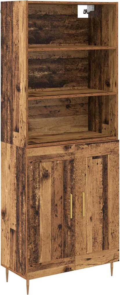vidaXL Magasfiú Öreg fa 69,5 x 34 x 180 cm Faanyag