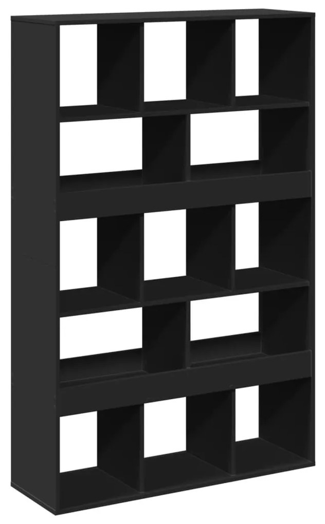 fekete szerelt fa térelválasztó 100 x 33 x 156,5 cm