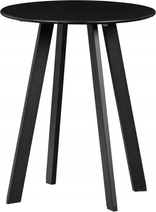 Fer Dohányzóasztal, fém, Ø40CM, fekete, Woood