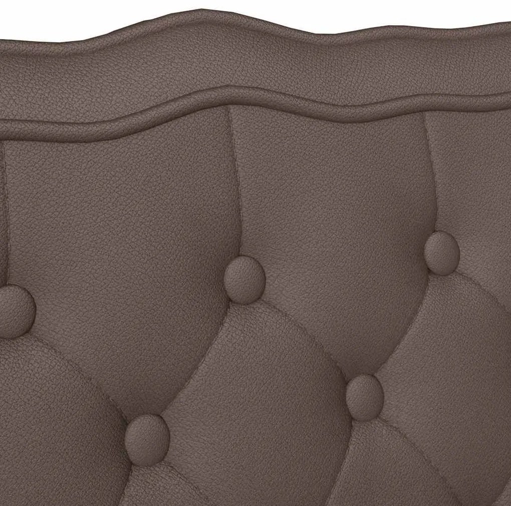 vidaXL Chesterfield Pad Barna 119.5 x 64.5 x 75 cm Műbőr