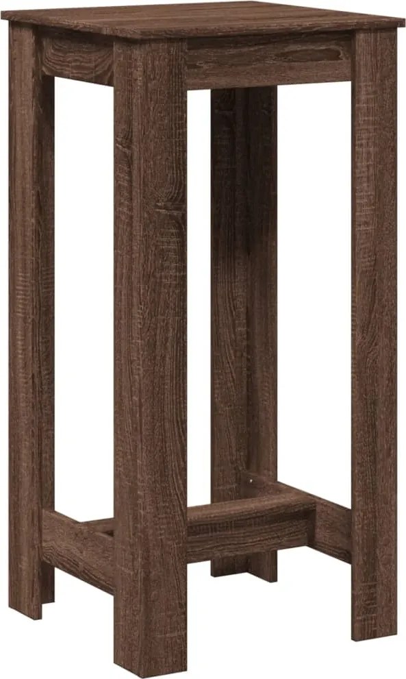 vidaXL barna tölgy színű szerelt fa bárasztal 51 x 50 x 103,5 cm