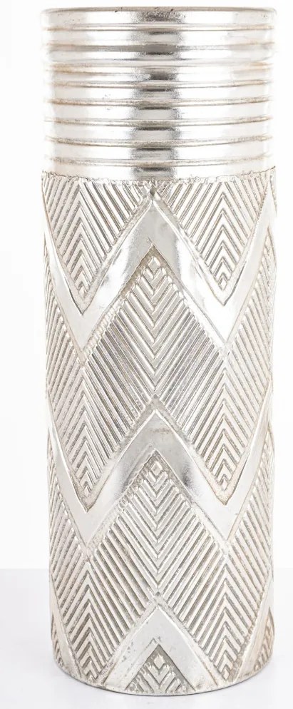 Derby design Esernyőtartó, ezüst fém, 55x19.5x19.5cm