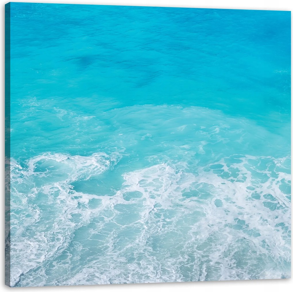 Vászonkép Hab a tengeren Hullámok Víz 40X40 cm Ideális ajándék