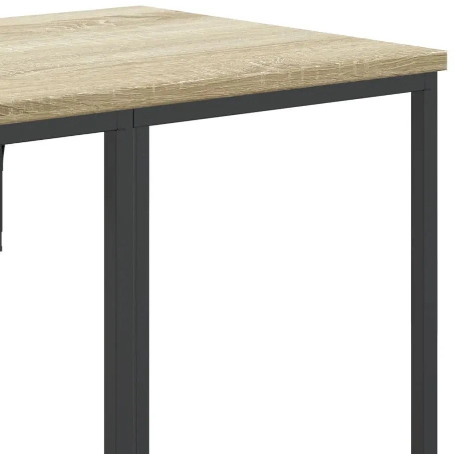 vidaXL sonoma tölgy szerelt fa ruhatartó polcokkal