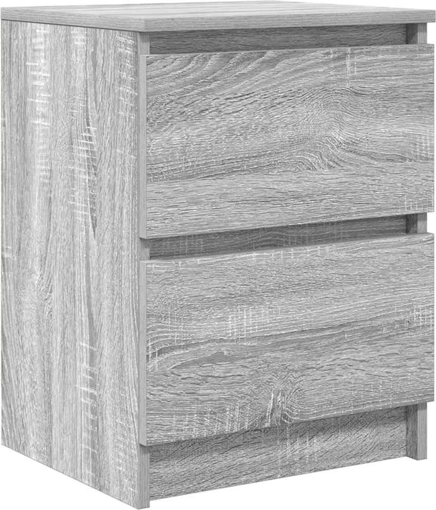 vidaXL szürke sonoma színű szerelt fa TV-szekrény 40x35x54 cm