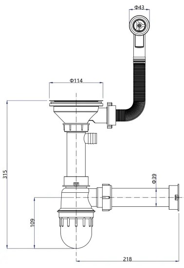 Samona - Konyhai mosogató SAMONA 77x44 cm gránit/szürke