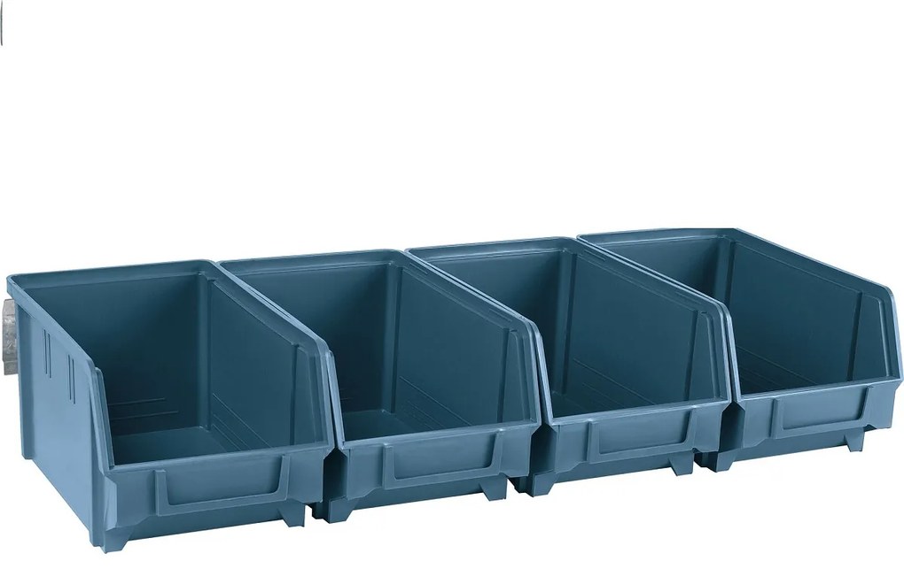 ARTPLAST 4 darabos tárolódoboz készlet 146x237x124mm-es akasztósínnel