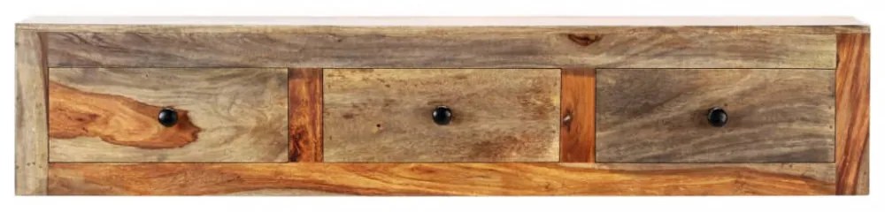 tömör akácfából fali tálalóasztal 100 x 25 x 20 cm