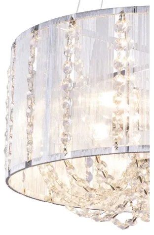 Globo 15091H - Kristálycsillár zsinóron WALLA 4xE14/40W/230V
