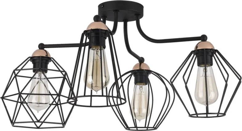 TK Lighting GALAXY 1645 Plafonlámpa 4x60W/E27