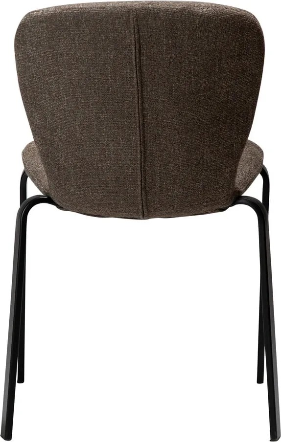 Barna kárpitozott étkezőszék Heap – DAN-FORM Denmark