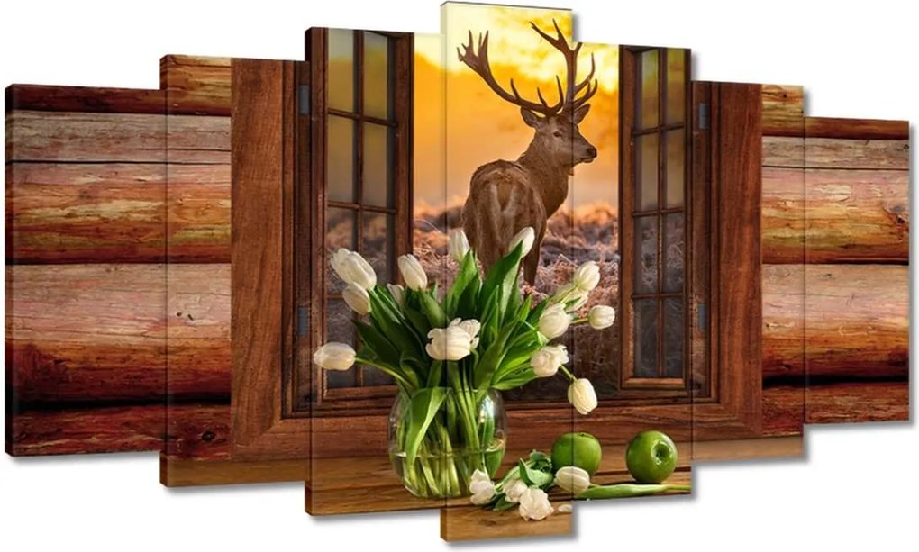 Képek 140x80 Méltóságteljes szarvas a réten