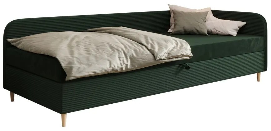 MYKO kárpitozott ágy, 90x200, riviera 38/lincoln 39, jobb