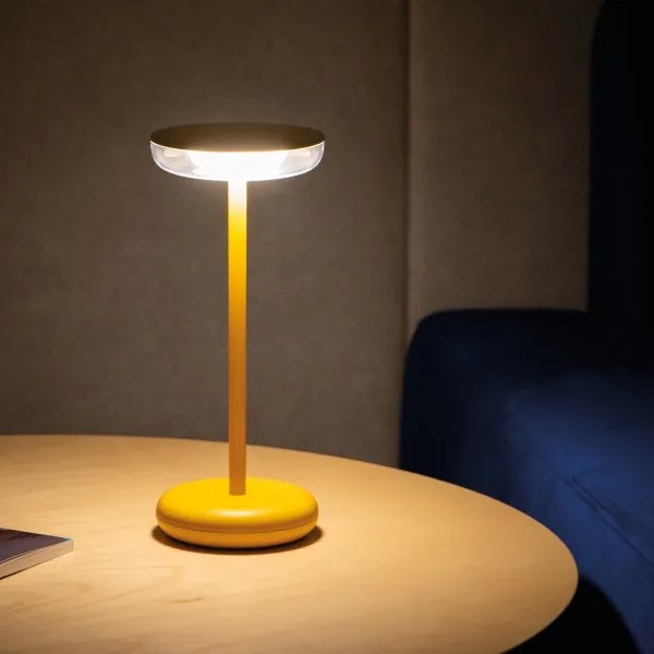 Kanlux 37314 - LED Dimmelhető újratölthető lámpa FLUXY LED/1,7W/1800 mAh IP44 sárga