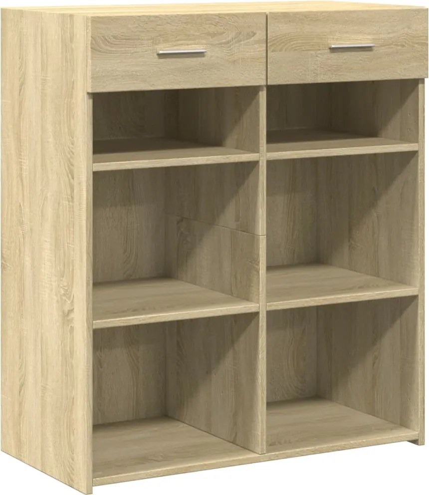vidaXL sonoma tölgy színű szerelt fa tálalóasztal 80 x 42,5 x 93 cm