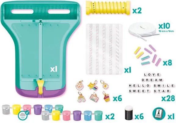 Cipőfűző díszítő készlet, MAPED CREATIV Shoelace Factory (IMAC911800)