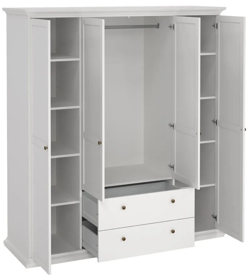 Provence III szekrény, fehér