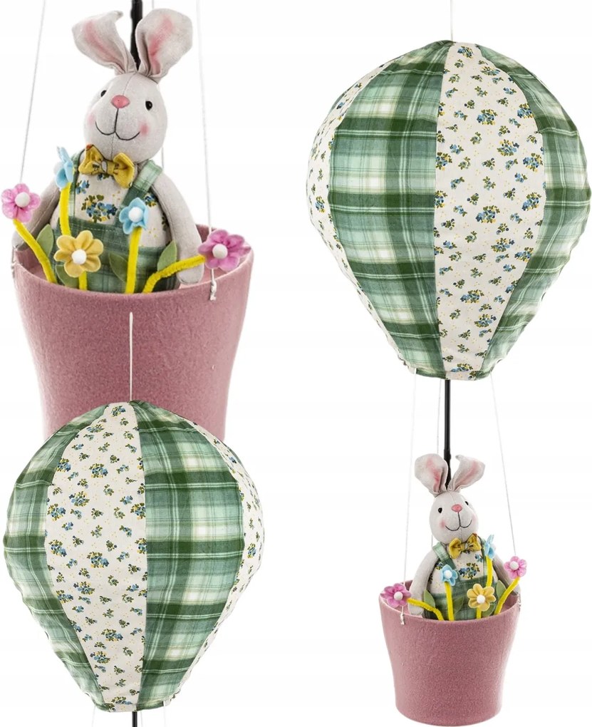 Nyuszi Lufiban 95 CM Húsvéti Nyuszi Felakasztható