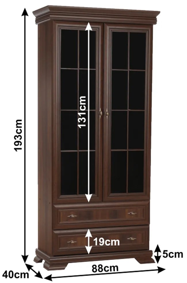 vitrines szekrény KRW 2, samoa king, KORA
