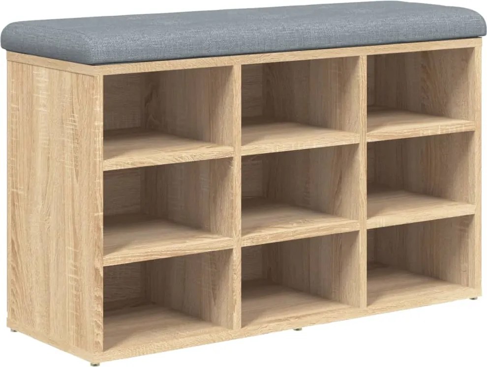 vidaXL sonoma tölgyfa cipőpad 82 x 32 x 50 cm rétegelt fa