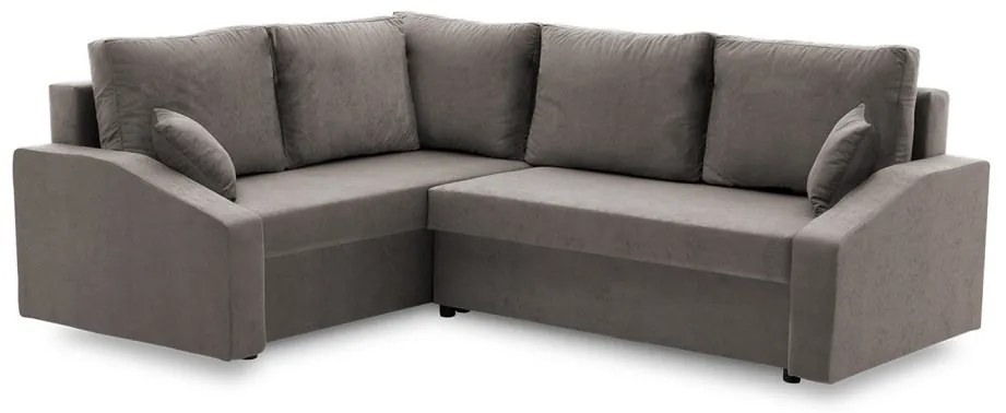 Grande Plus sarokkanapé, baloldali, szövet anyag, szürke