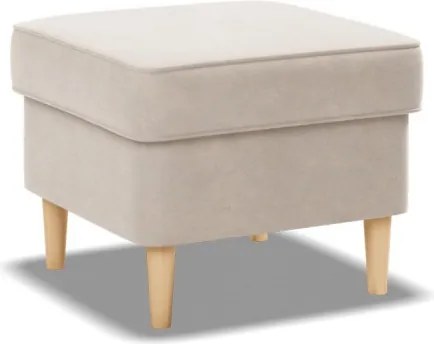 Uszak lábtartó, bársony, bézs