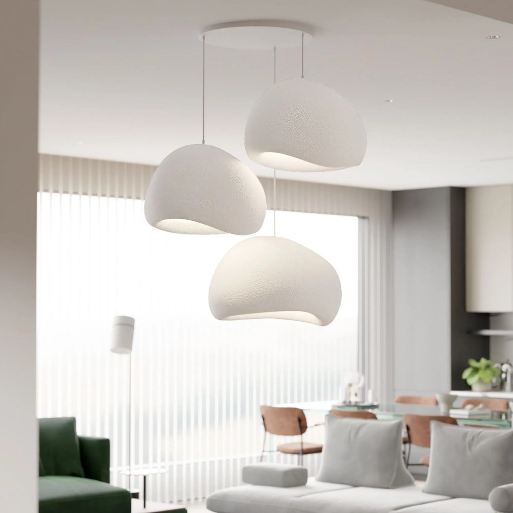 Függőlámpa - Wabi Sabi Claylights - Fehér