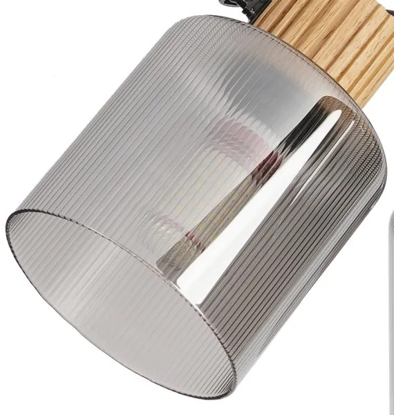 Brilagi - HYGGE spotlámpa 3xE14/15W/230V fa/füstszínű