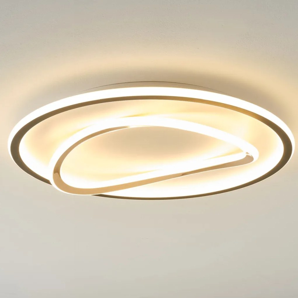 ZUMA LINE MX3889-1A-3BGT LENS Kerek Mennyezeti Lámpa Fekete, Arany LED IP20