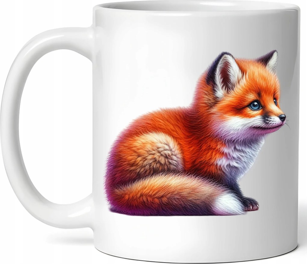 Őszi Bögre 330ml Kávé Ajándék Őszi Róka Csomagolás