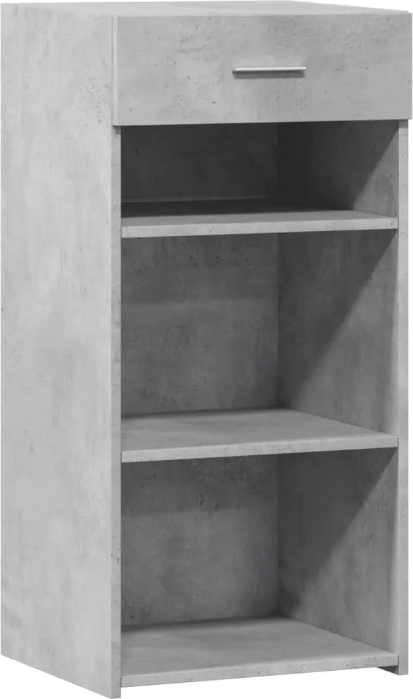 vidaXL betonszürke szerelt fa tálalószekrény 45 x 42,5 x 93 cm