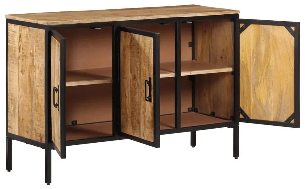 tömör nyers mangófa tálalószekrény 100 x 35 x 70 cm