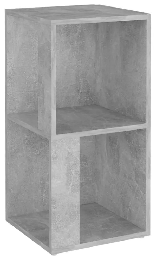 betonszürke szerelt fa sarokszekrény 33 x 33 x 67 cm