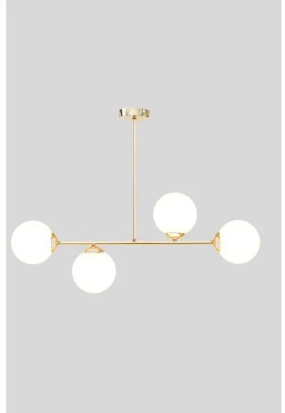 Csillár rúdon FIRA 4xE27/60W/230V arany