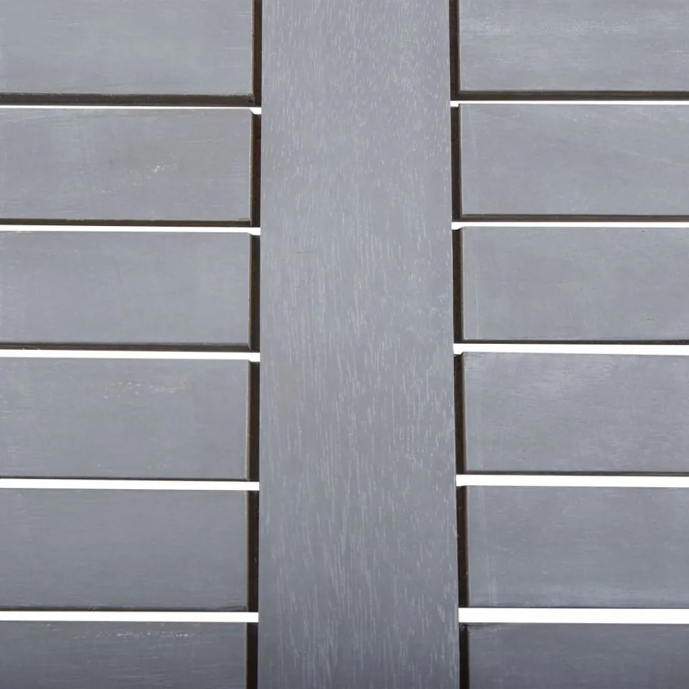 szürke tömör akácfa kerti asztal 80 x 80 x 74 cm