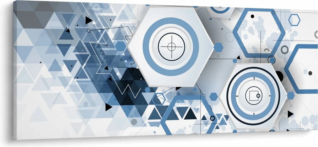 Kép - Geometriai absztrakció (120x50 cm)