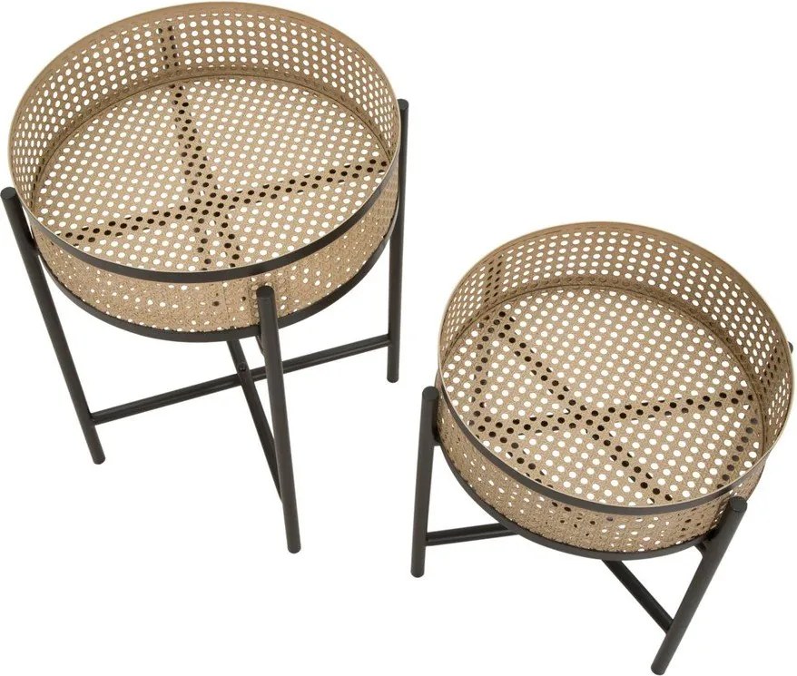 Kerek tárolóasztal szett 2 db-os ø 40 cm Fuji – Mauro Ferretti