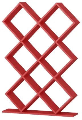 Könyvespolc KUMSAL 129x90 cm piros
