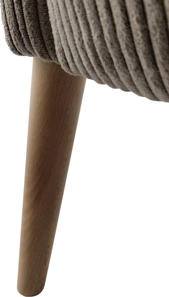 Fotel, szürkésbézs Taupe/bükk, ALIEN