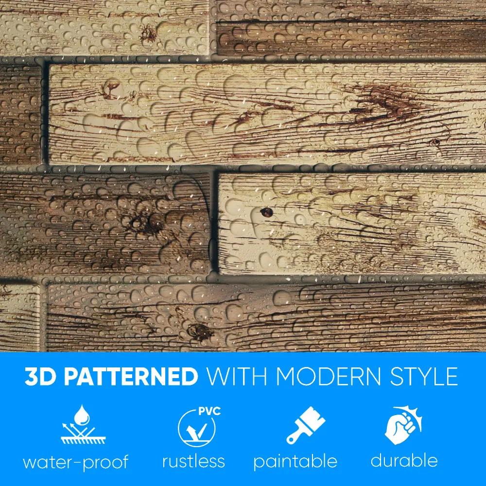 3D PVC falpanel Holland tölgyfa mintás