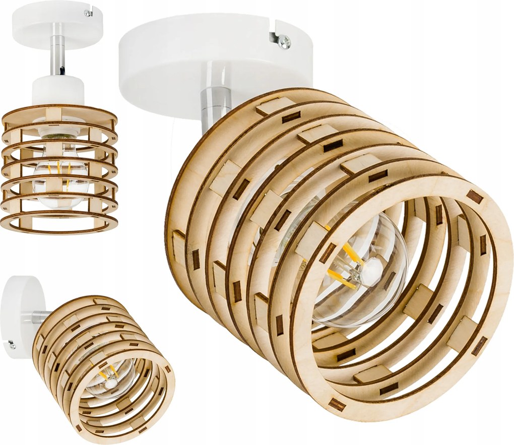 Fali Lámpa csillár mozgás loft Rugó Fa