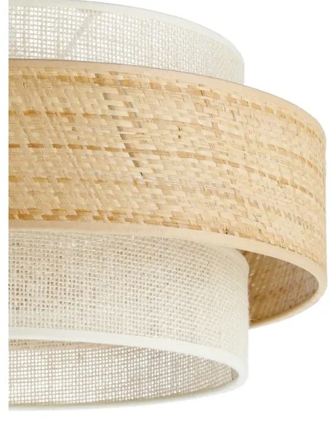 BOHO kábeles függeszték 1xE27/60W/230V átm. 40 cm juta/krémszín