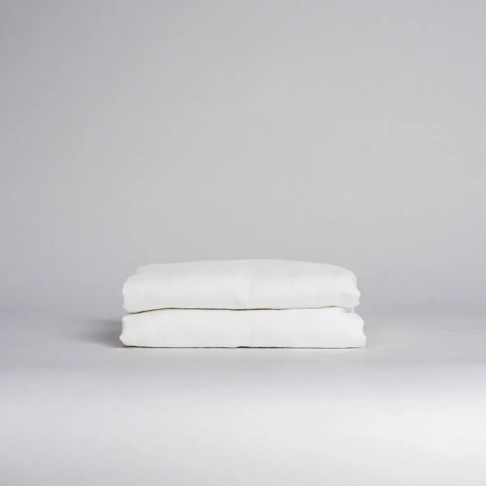Fehér lenkeverék lepedő 180x260 cm – Linen Tales