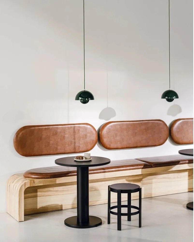 Fekete acél ülőke Doon – noo.ma