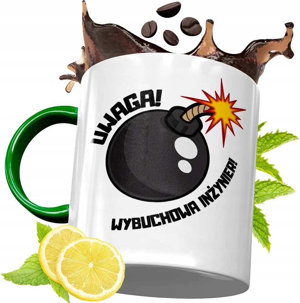 Zöld Bögre Mérnöknek Születésnapra Ajándék fényképes nyomtatással