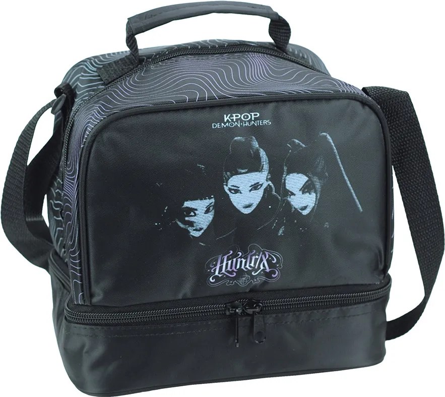 K-pop Démonvadászok Black thermo uzsonnás táska 21 cm