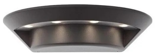 Redo 9407 - LED Kültéri fali lámpa PLATE 4xLED/3W/230V 4100K IP54 antrac